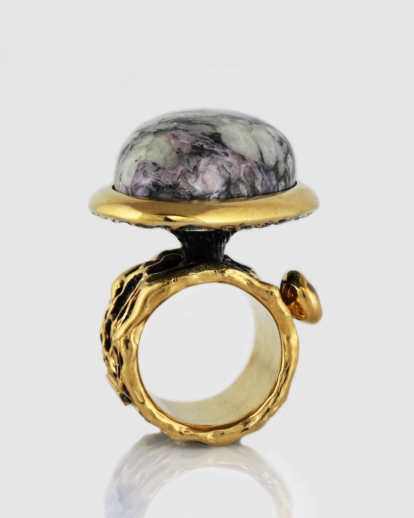 Charoite ring