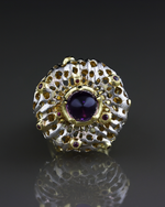 Fantastic flower ring white